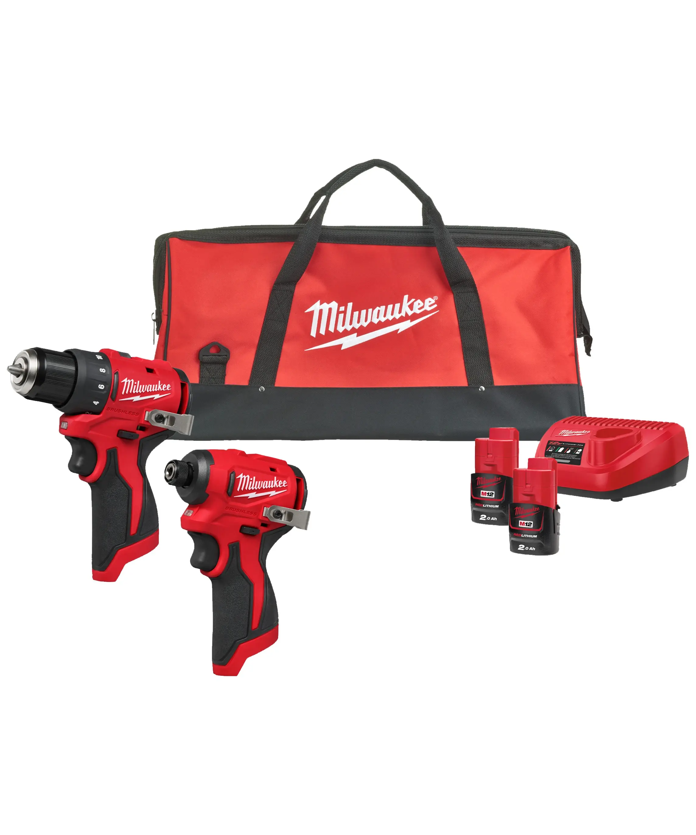 Milwaukee Powerpack M12 BLPP2D-202B+BLDDRC-0