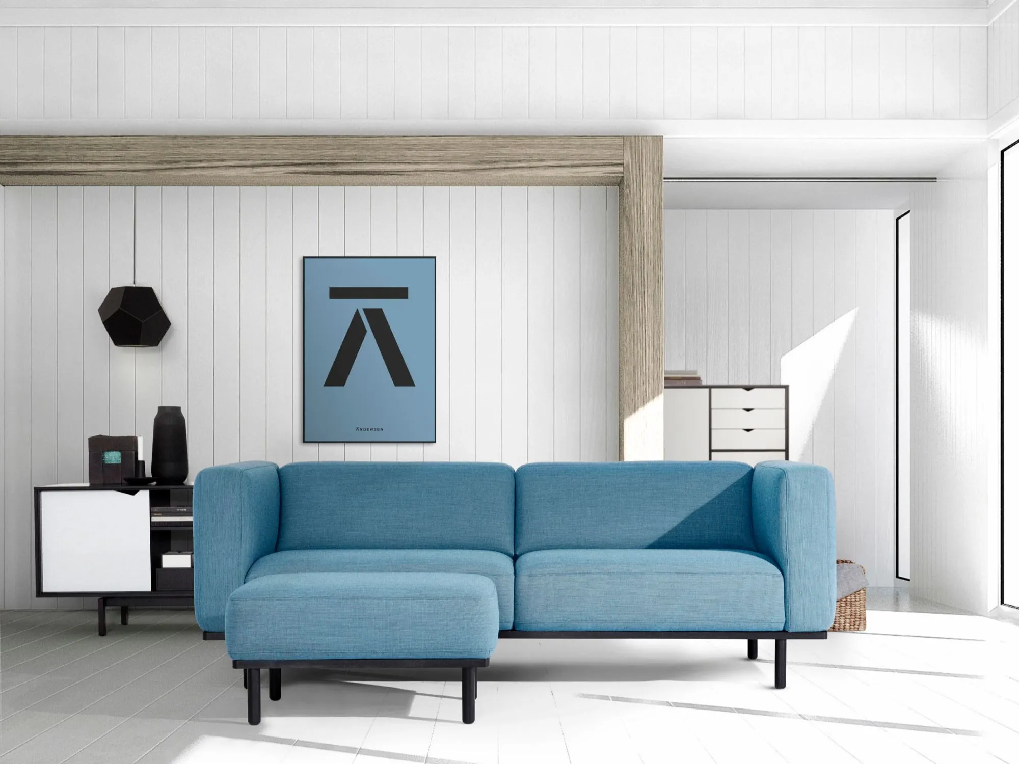 Nu TILBUD - Andersen Furniture A1 sofa & puf -