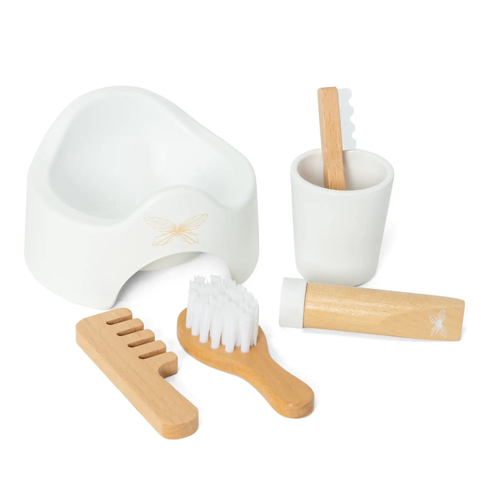 Nursery Set with Potty - 6 Parts | Complete Care Set for Dolls & Teddy ...