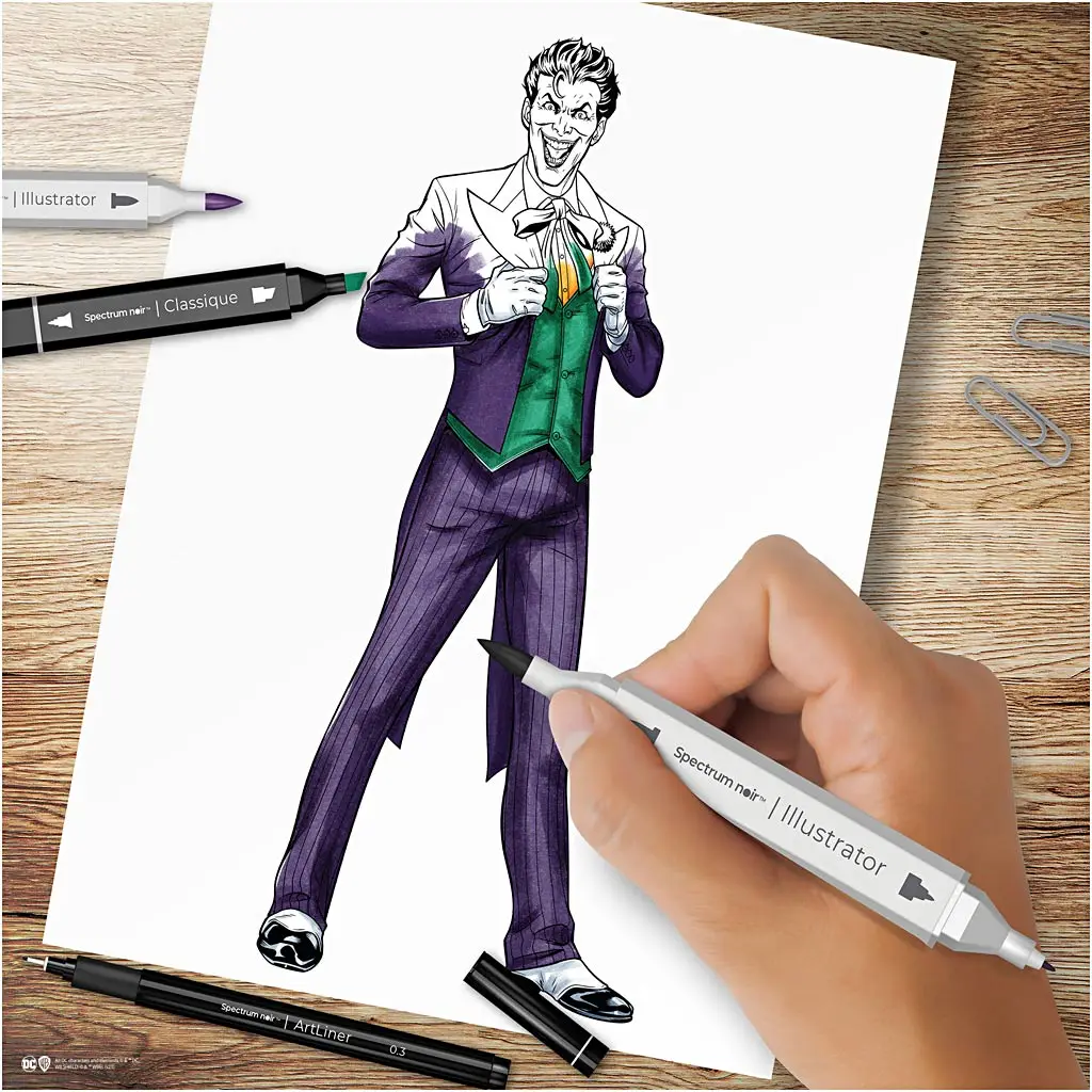 DIY Kit Illustration Helte og skurke: Joker ass. farver » Køb ..., image size:1024x1024