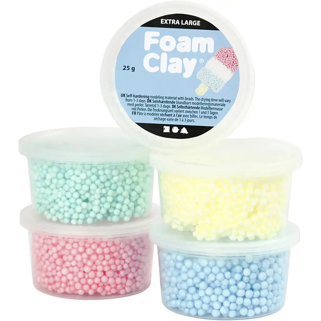 Foam Clay Extra Large Ass Farver 5x25g K b Billigt P Grafical dk foam-clay-extra-large-ass-farver-5x25g-k-b-billigt-p-grafical-dk