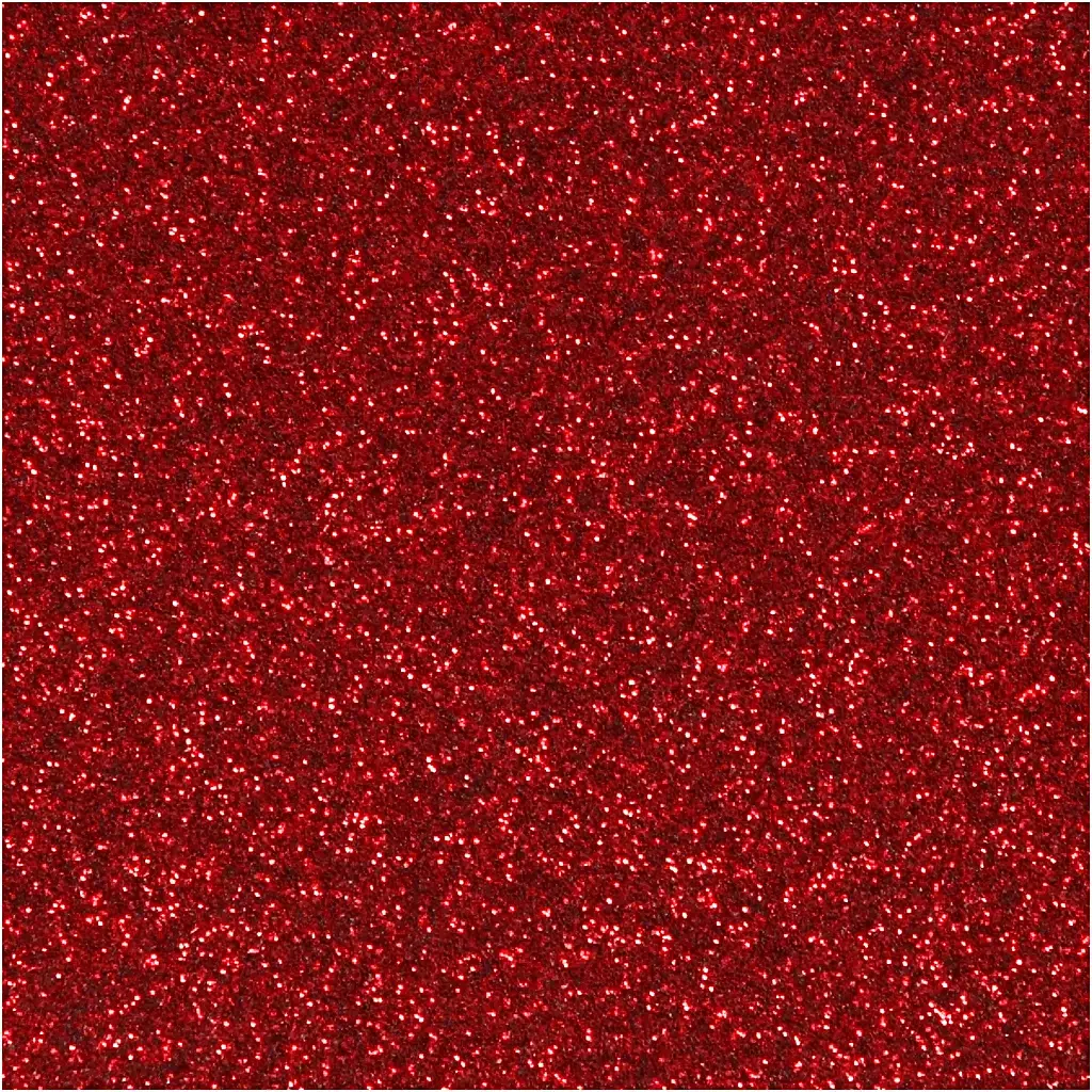 Strygestof, A5 14,8x21 cm, rød, glitter, 1ark - Køb billigt på Grafical.dk