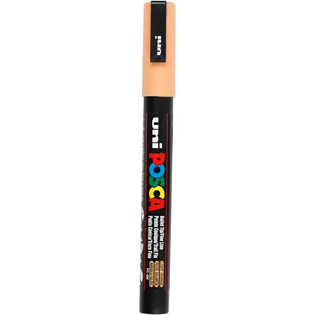 Tusch Posca, stregtykkelse: 0,9-1,3 mm, PC-3M , pale orange, fine, 1stk ...