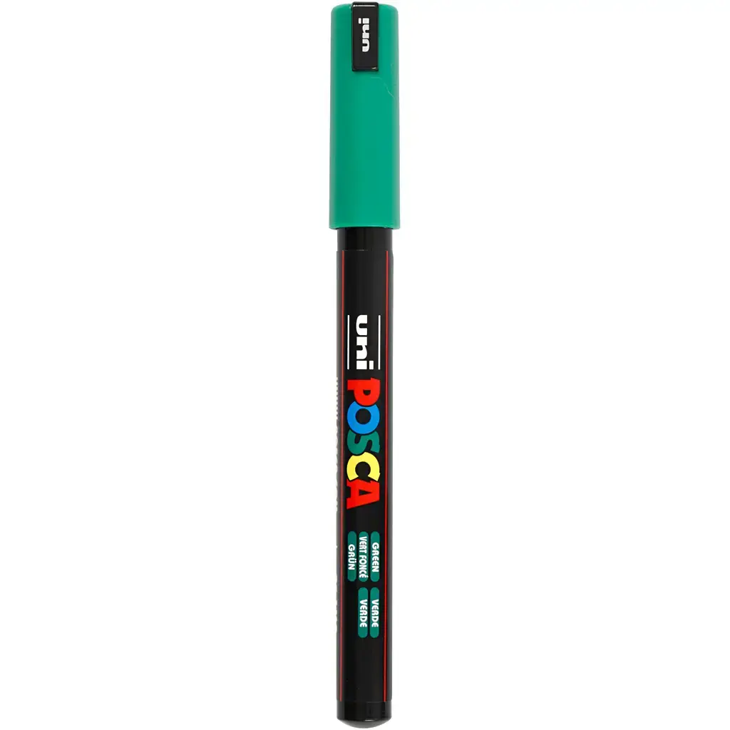 Posca tusser grøn 0,7 mm ekstra smal spids - PC-1MR - Køb billigt på ...
