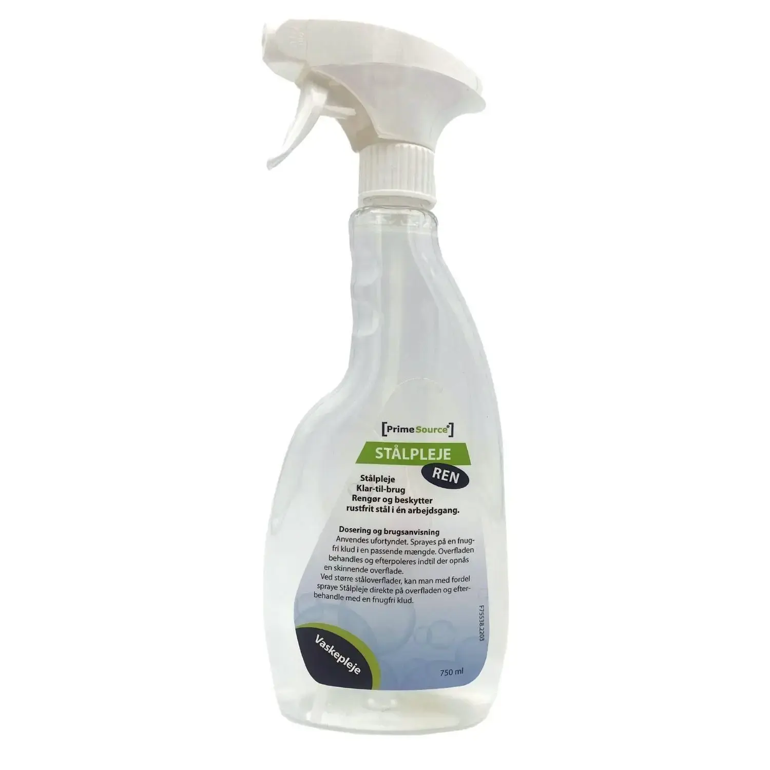 Stålpleje Prime Source Ren 750ml med Spray til rustfrit stål - 12 fl x ...