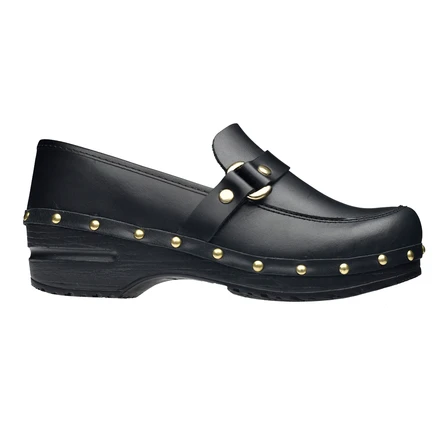 Louis Vuitton Luxury Leather Clogs Wooden Sandal