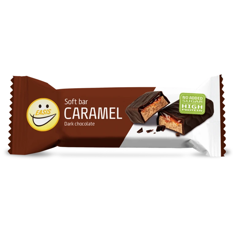 Verkleuren Werkwijze kasteel Soft protein bar with caramel flavour and milk chocolate