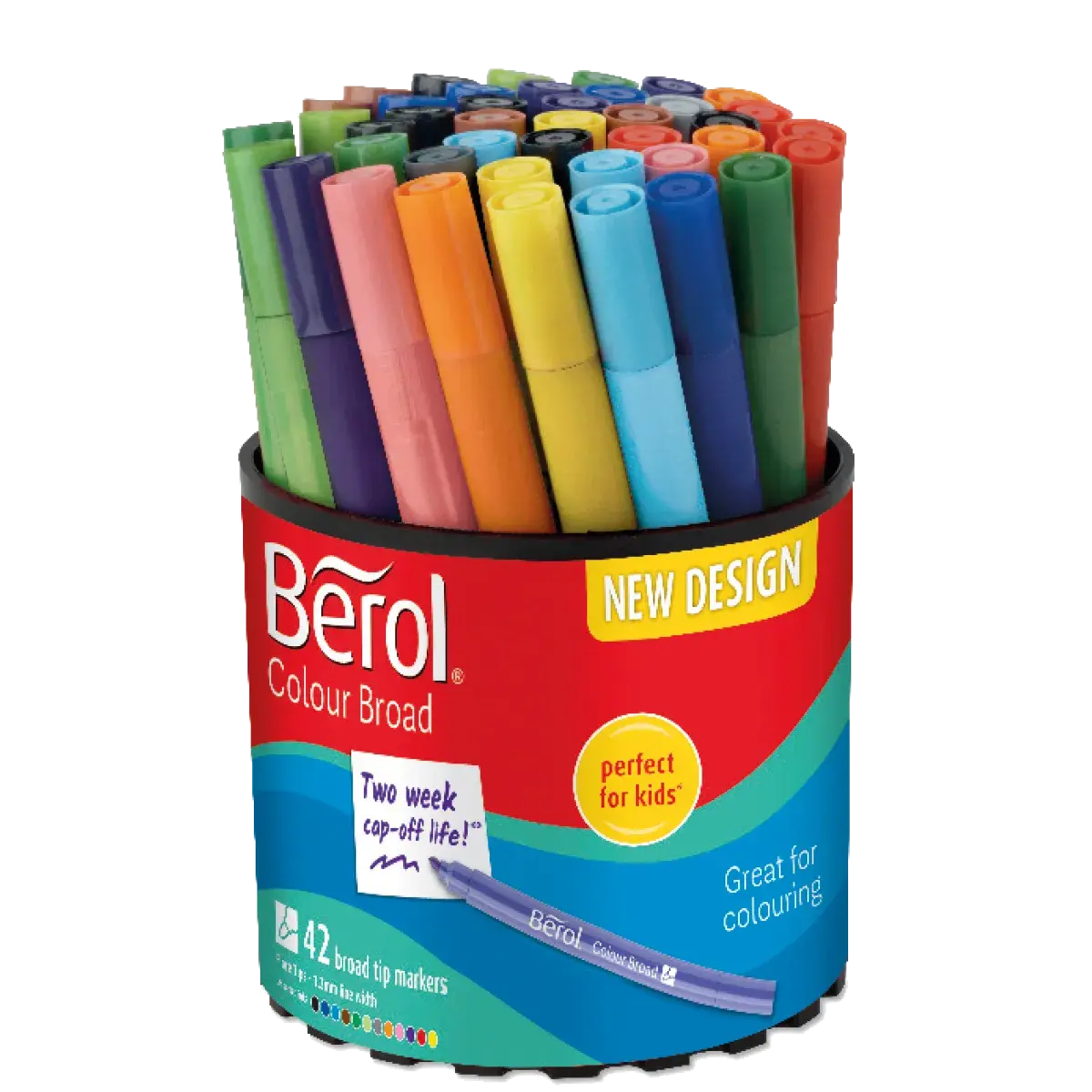 Få livlige farver med Berol Colourbroad - 42 nuancer!