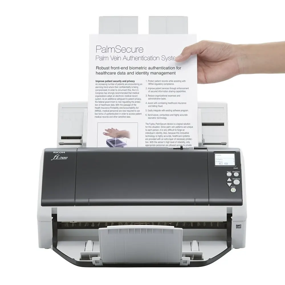 Scanner, Fujitsu Ricoh fi-7480 60ppm/120ipm A3 Duplex ADF Departmental ...