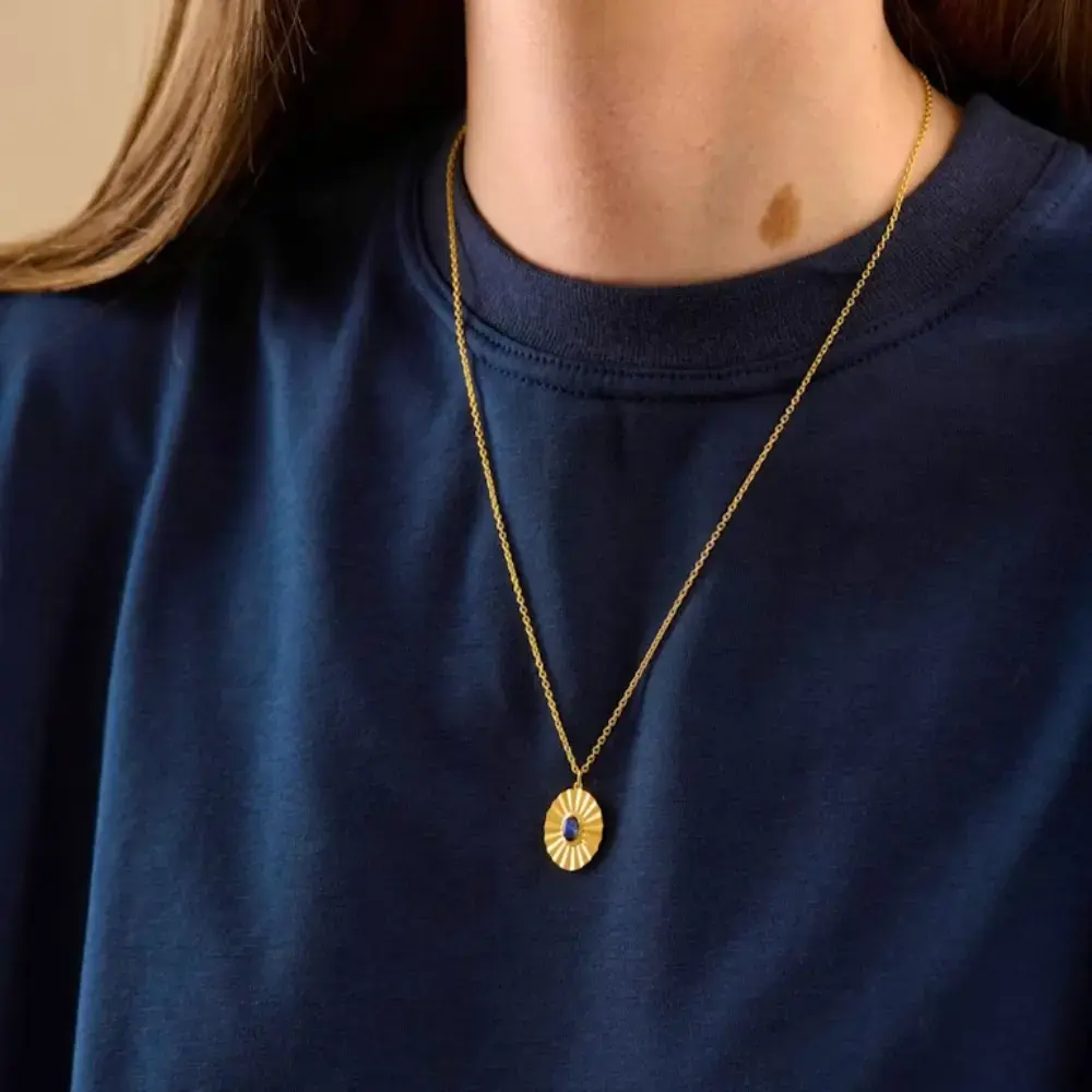Pernille Corydon - Blue Sky Necklace n-321-gp - Gold Plated main image 1