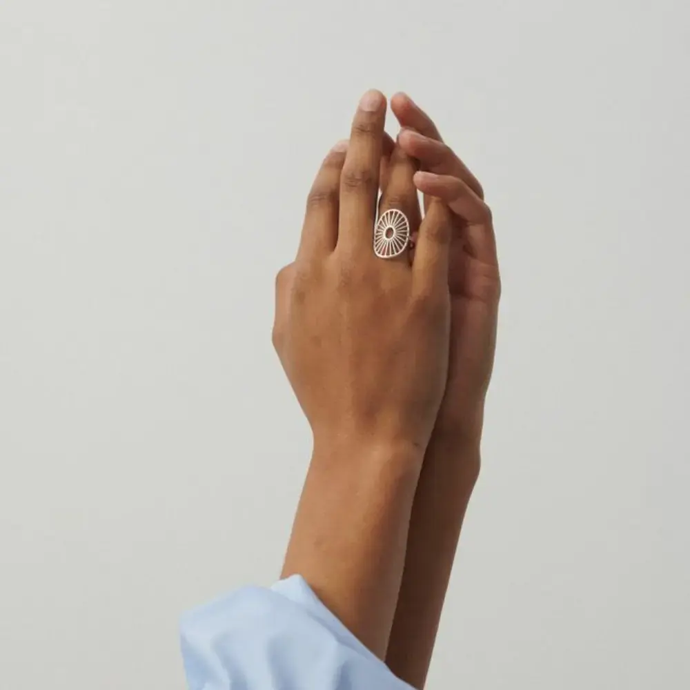 Pernille Corydon Jewellery - Rose Ring r-537-s- Recycled Sterling Silver