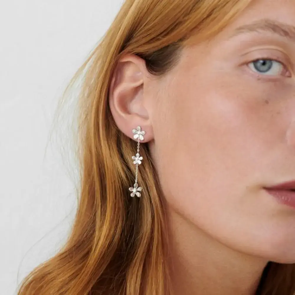 Pernille Corydon - Mini Wild Poppy Earsticks e-369-gp - Gold Plated
