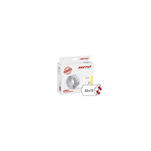 Meto Etichette Per Etichettatrice (29x28 Mm, 3 Linee, 3.500 Pezzi - 7