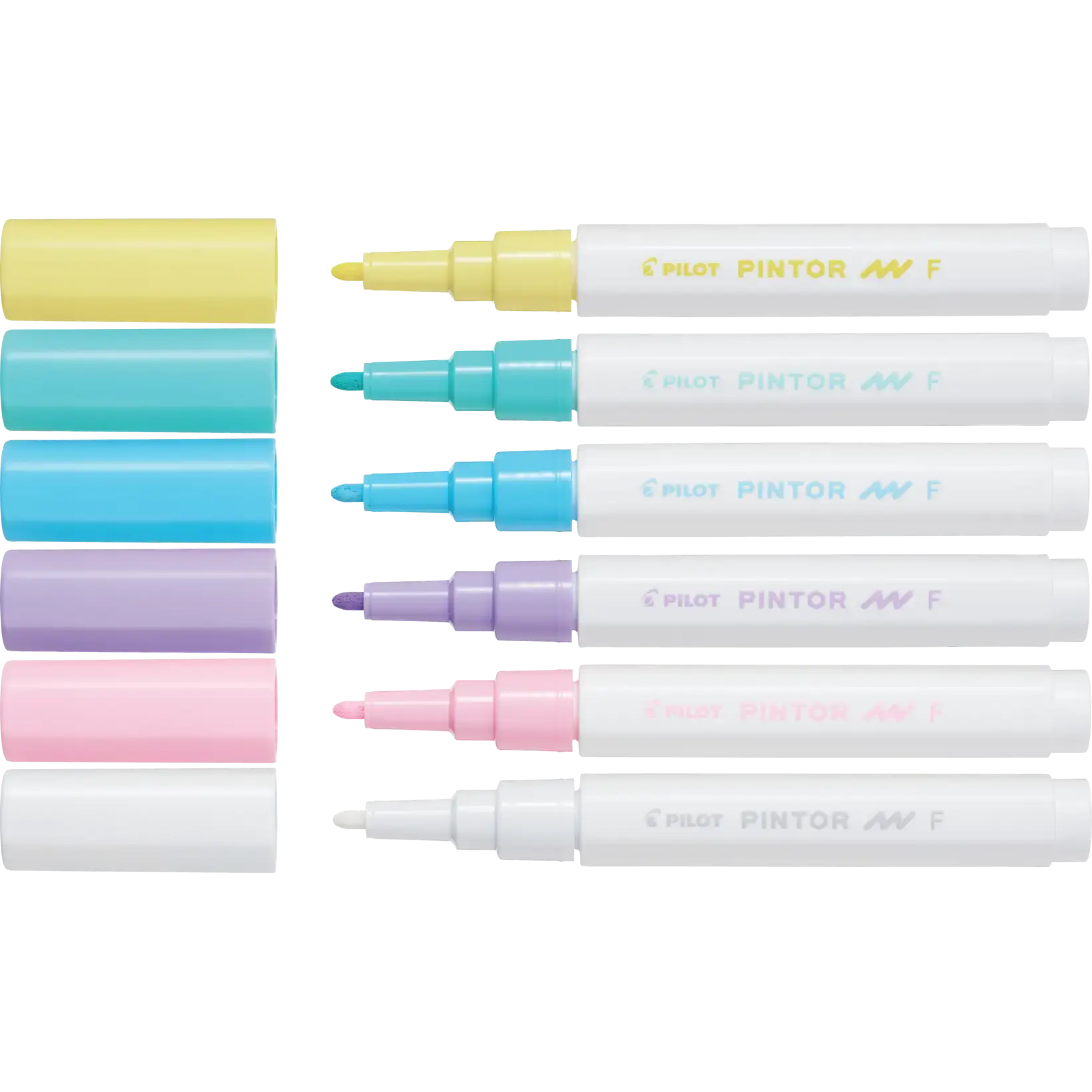 Tekstil tusch Pilot Pintor assorteret fine Pastel Mix - 6 stk - Køb ...
