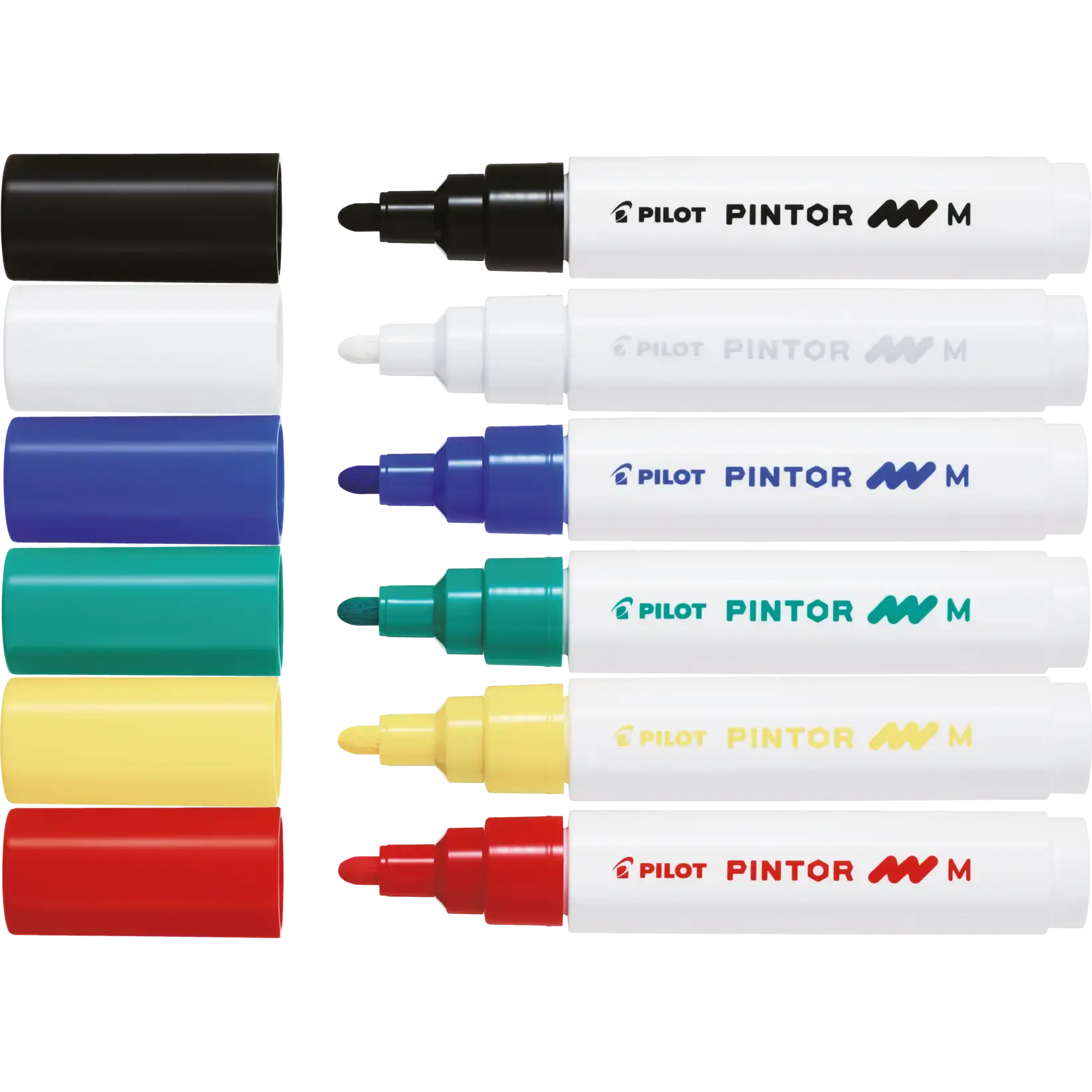 Tekstiltusch - Stentusch Pilot Pintor assorteret medium Classic Mix - 6 ...