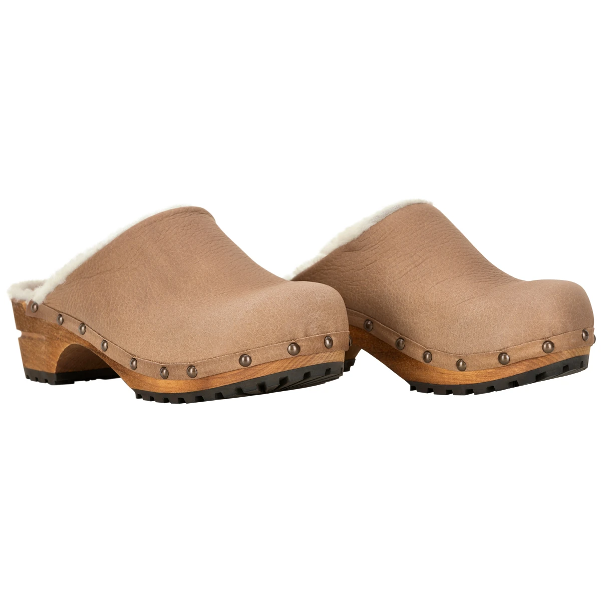 Beige clogs Clearance