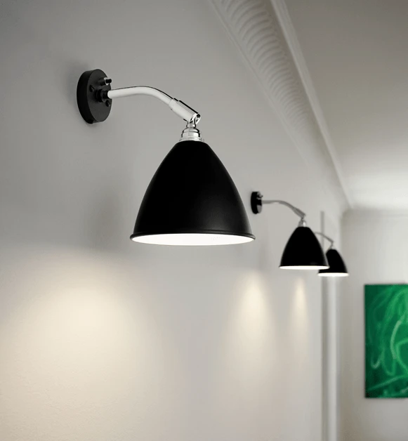 Bestlite BL7 Vegglampe Ø16 KromSvart GUBI Bestlite BL7 Vegglampe Ø16 KromSvart GUBI