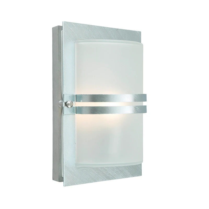 Basel LED Utomhus Vägglampa FrostetGalvaniserad Norlys Vägglampa Berlin LED modul Svart | StayHome.se