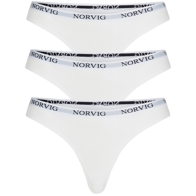 NORVIG 3-PAK STRING 1150 HVID