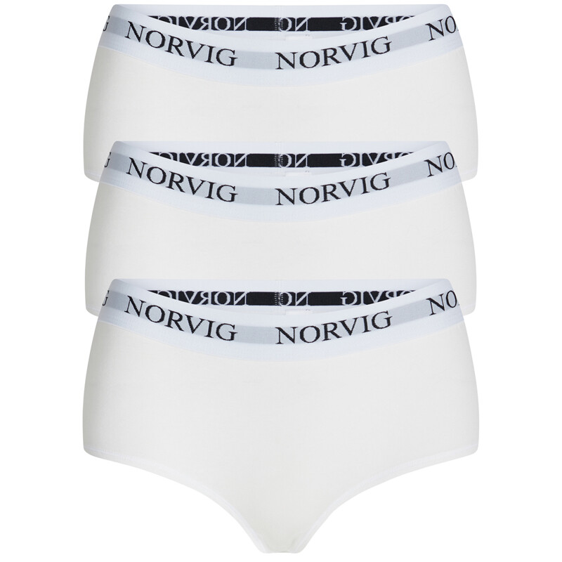 NORVIG 3-PAK HIPSTER 1160 HVID