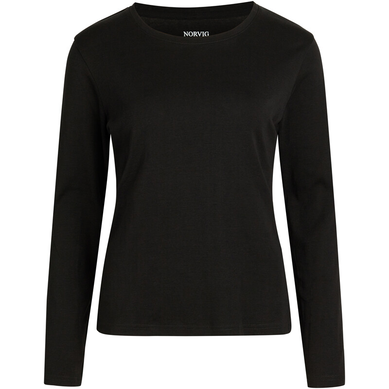 NORVIG LADIES O-NECK T-SHIRT 1555 SORT