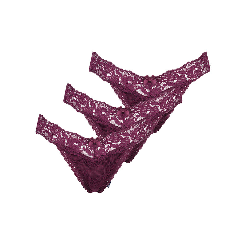 HUNKEMÖLLER MADISON STRING 3-PAK, LILLA