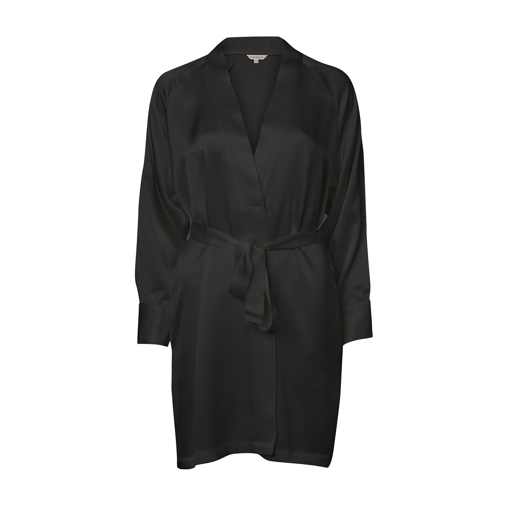 LADY AVENUE PURE SILK KORT KIMONO 25-80668 02