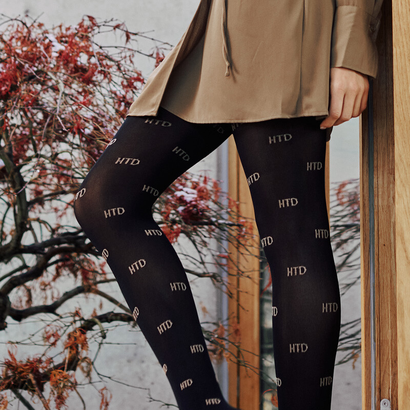 HYPE THE DETAIL TIGHTS LOGO 50DEN, SORT