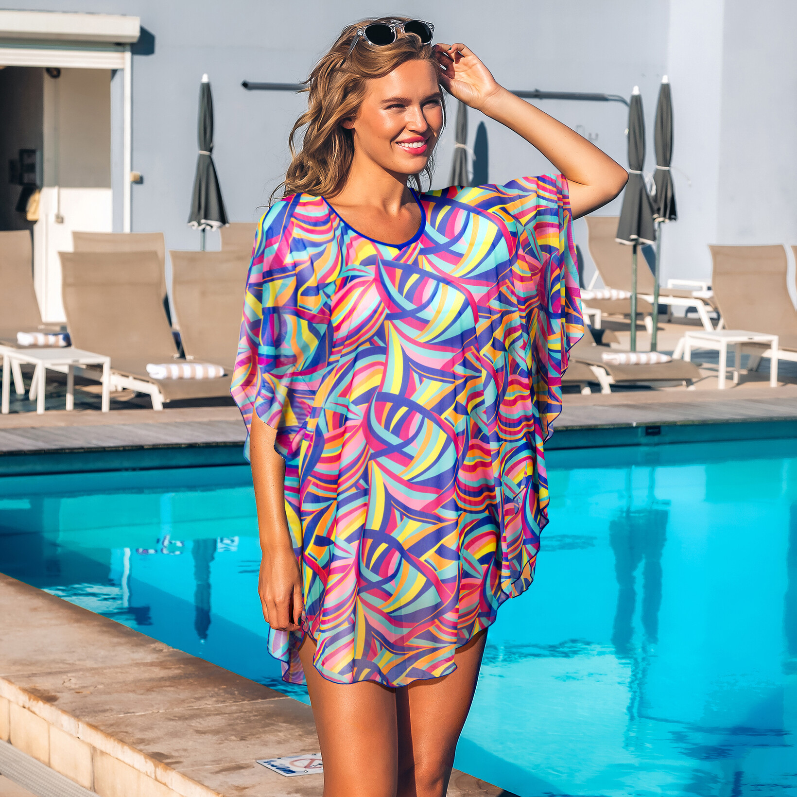WIKI BEACH PONCHO, MULTI