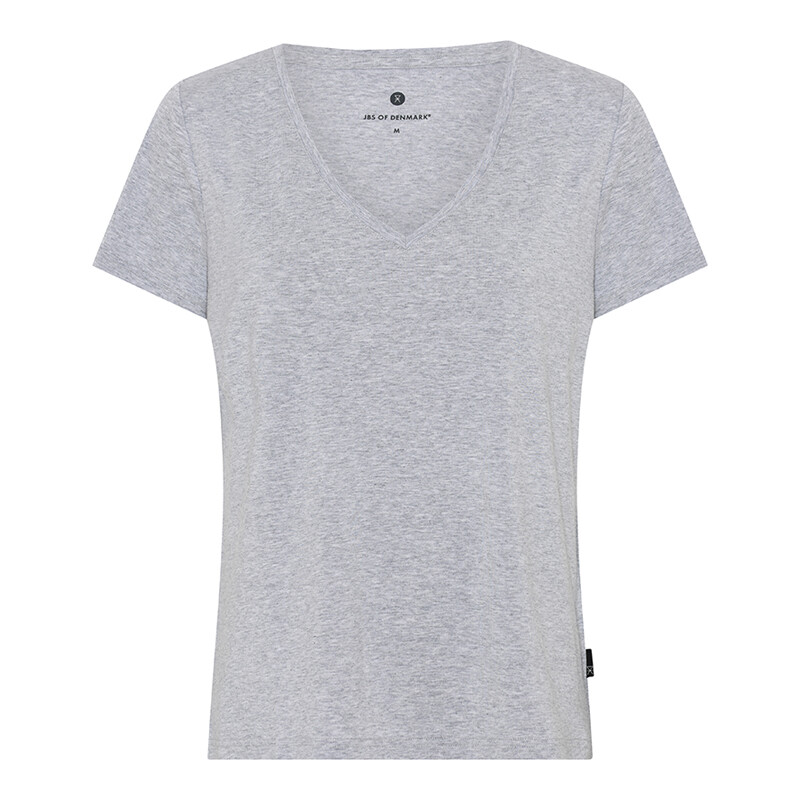 JBS BAMBOO BLEND V-TEE, GRÅ