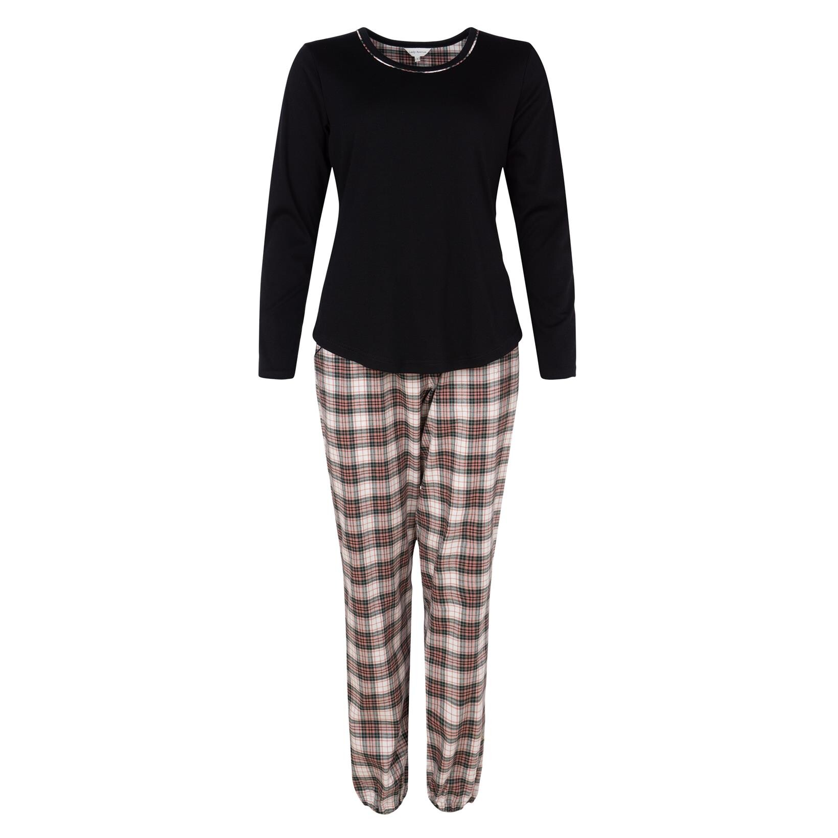 LADY AVENUE COTTON FLANNEL PYJAMAS 83-1186 02
