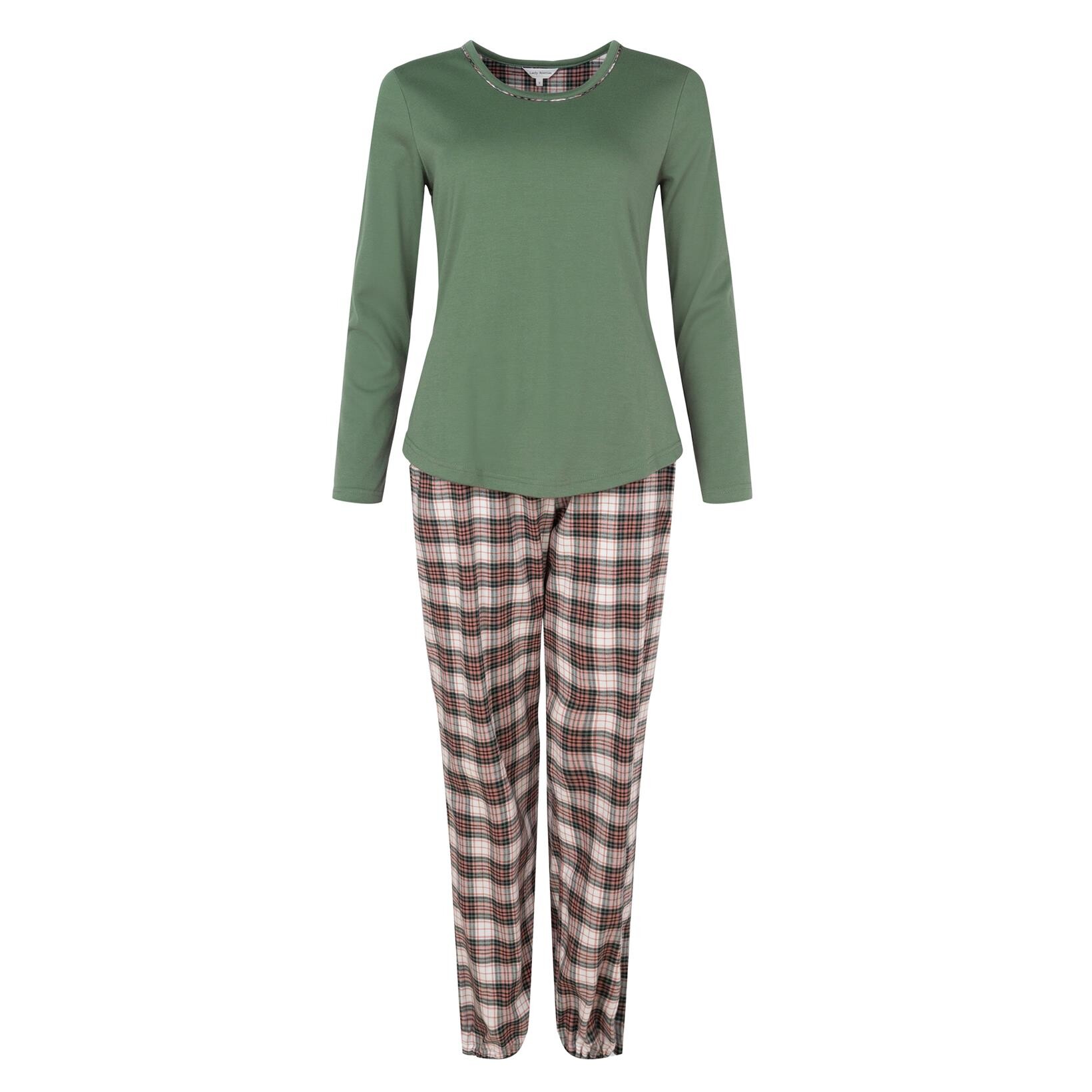 LADY AVENUE COTTON FLANNEL PYJAMAS 83-1186 352