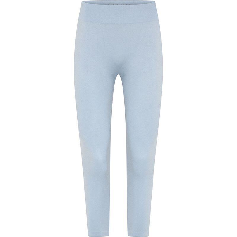 DECOY SEAMLESS CAPRI LEGGINGS, BLÅ