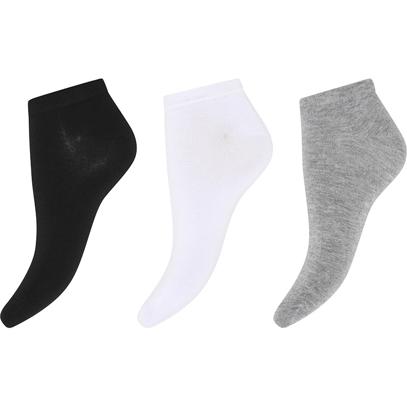 DECOY SNEAKER SOCKS BAMBOO 3PK, MULTI