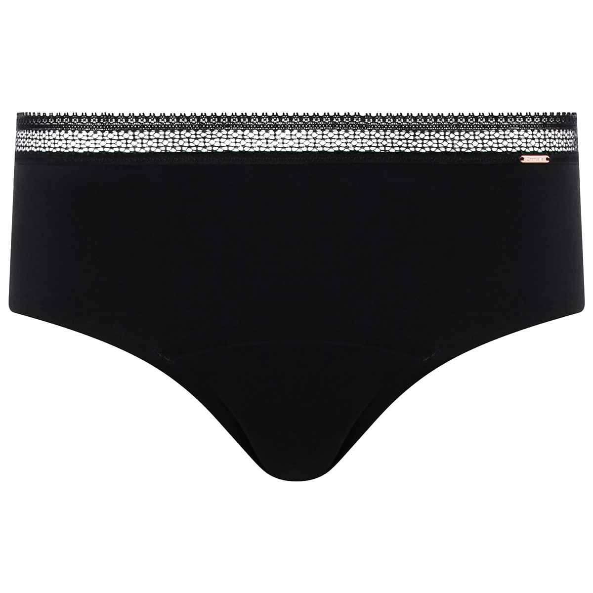CHANTELLE LACE CYCLE - MENSTRUATIONSTRUSSE HIPSTER, SORT