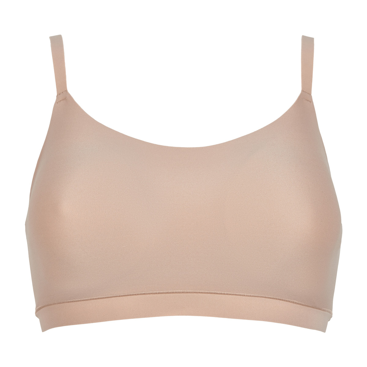 CHANTELLE SOFT STRETCH LOUNGE BH TOP, BEIGE / NUDE