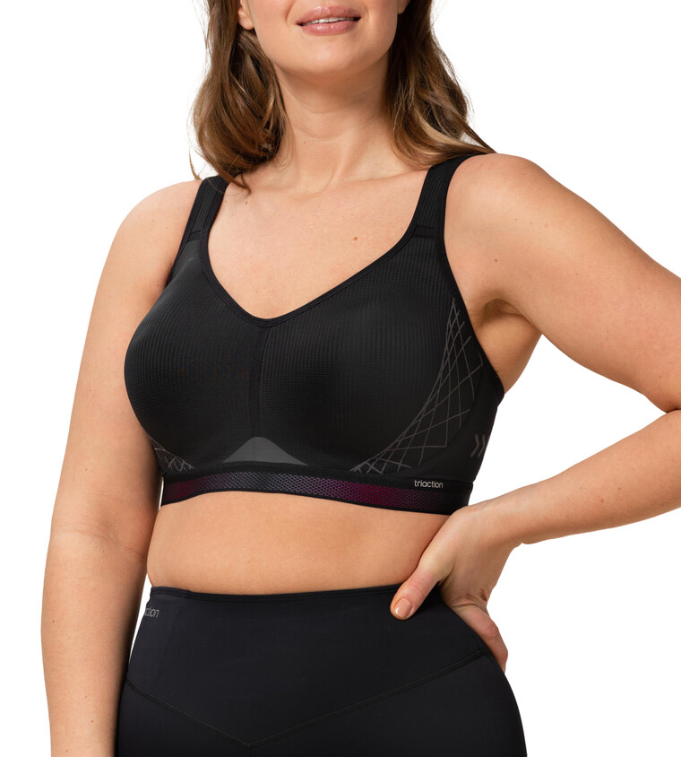 TRIUMPH TRIACTION CARDIO CLOUD P SPORTS BH, SORT