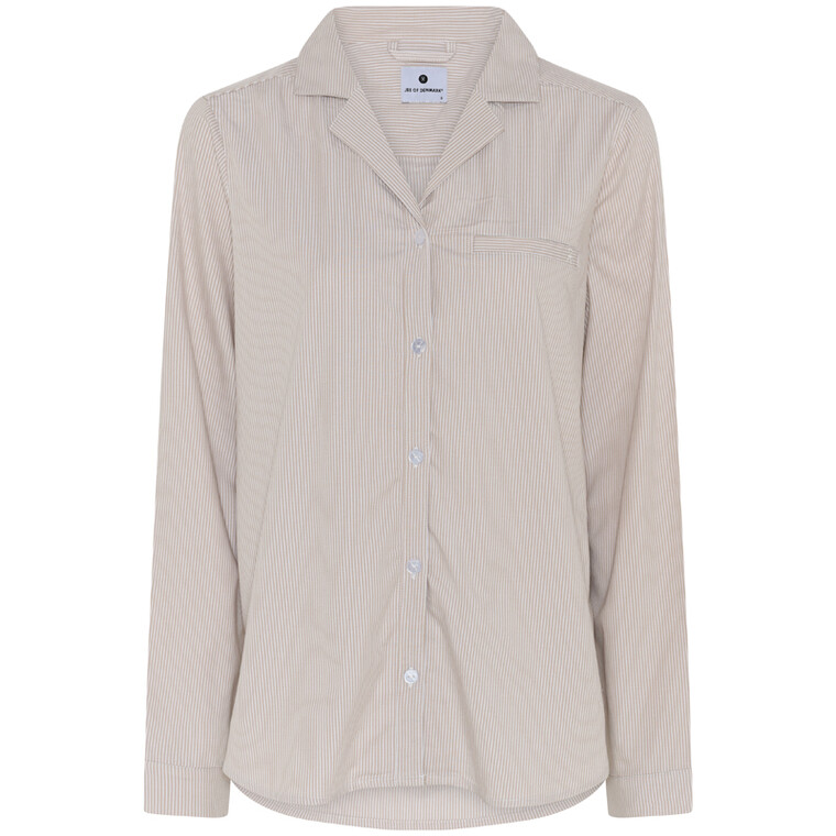 JBS BAMBOO BLEND PYJAMAS SKJORTE, BEIGE