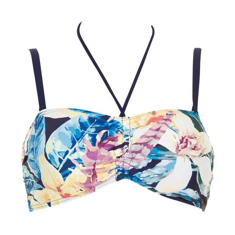 MISSYA MILANO BANDEAU BIKINI TOP 13435 NAVY