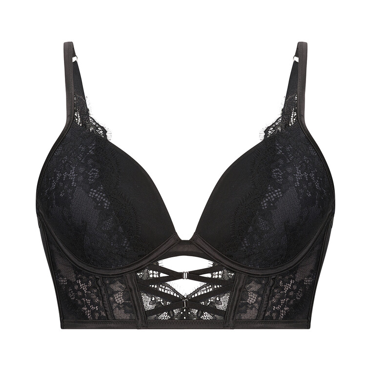 HUNKEMÖLLER ELISSA PUSH-UP BH, SORT