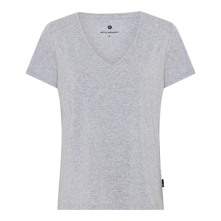 JBS BAMBOO BLEND V-TEE, GRÅ