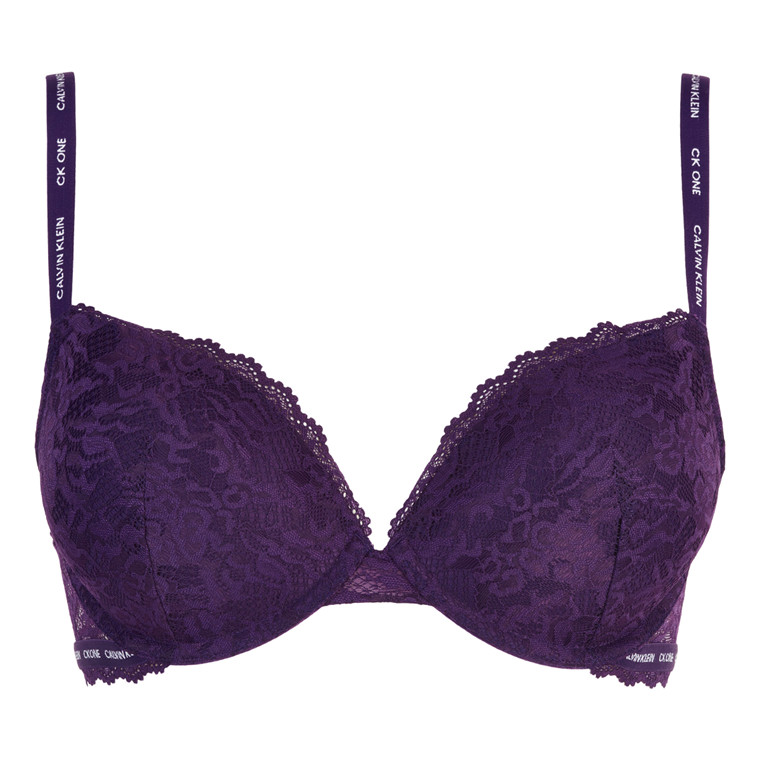 CALVIN KLEIN PLUNGE PUSH UP BH QF6677E VOM