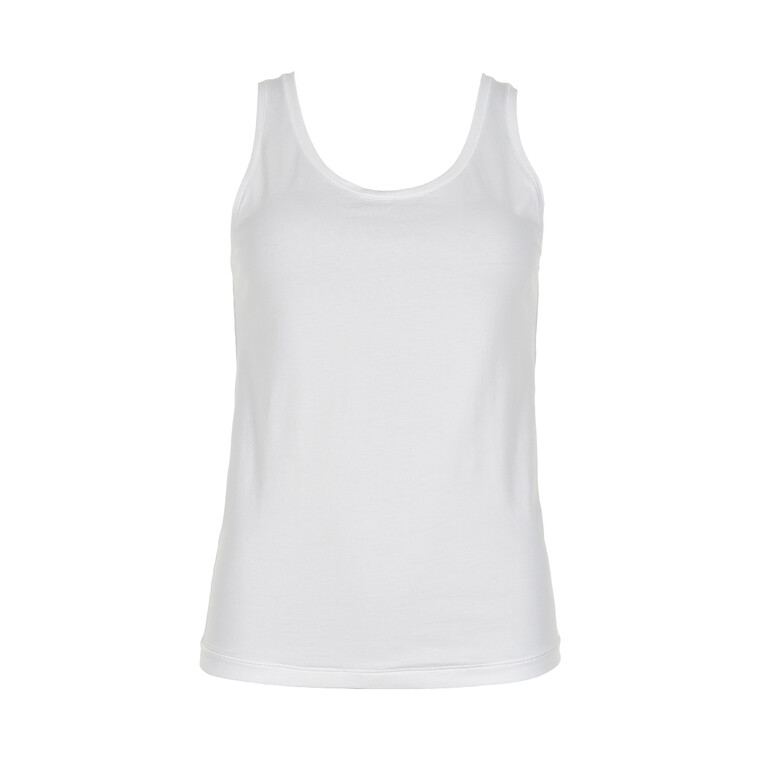 JBS ORGANIC COTTON SINGLET, HVID