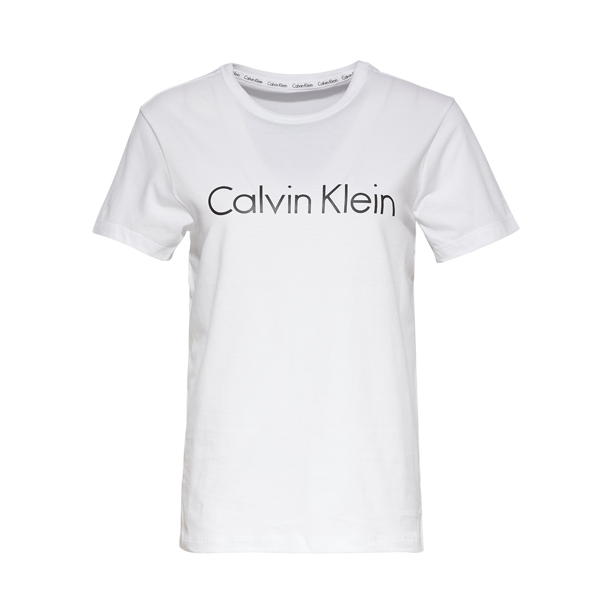 Se Calvin Klein T-shirt, Farve: Hvid, Størrelse: XS, Dame hos Netlingeri.dk