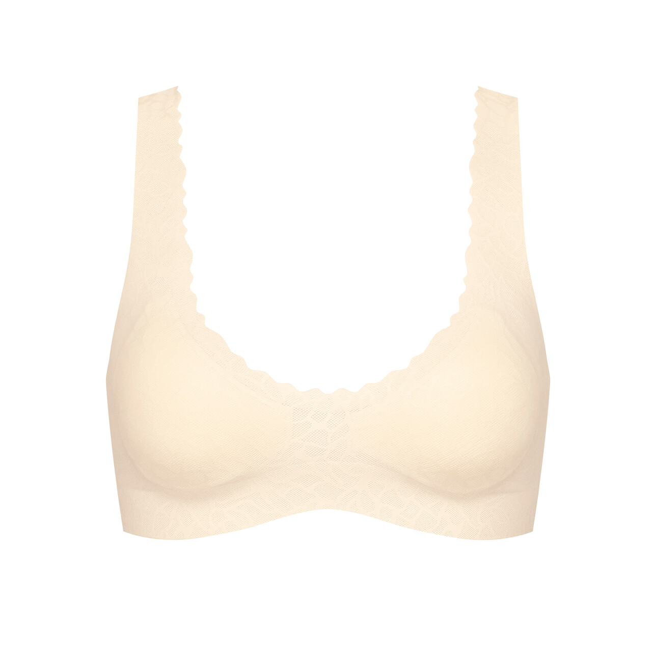 Sloggi Zero Feel Lace. Bralette BH, Farve: Gul, Størrelse: XS, Dame