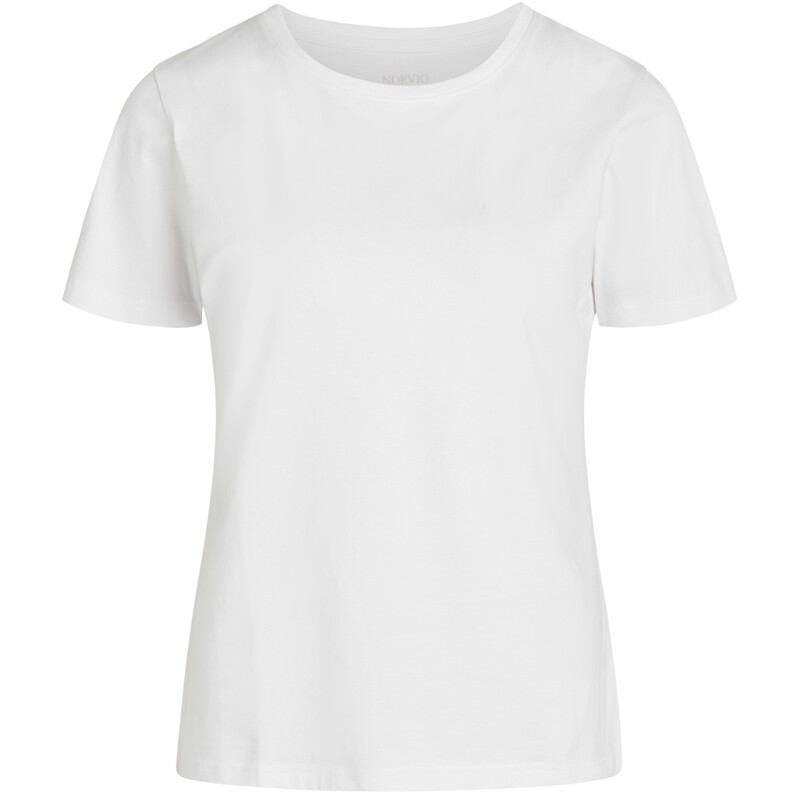 Billede af Norvig Ladies O-neck T-shirt, Farve: Hvid, Størrelse: XXL, Dame hos Netlingeri.dk