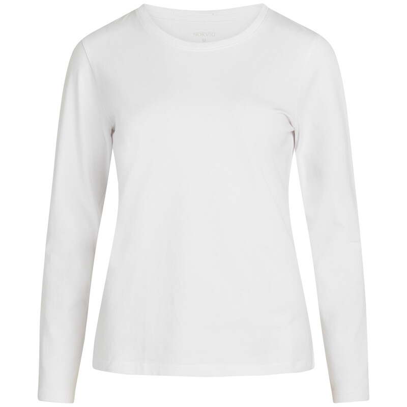 Billede af Norvig Ladies O-neck T-shirt, Farve: Hvid, Størrelse: S, Dame hos Netlingeri.dk