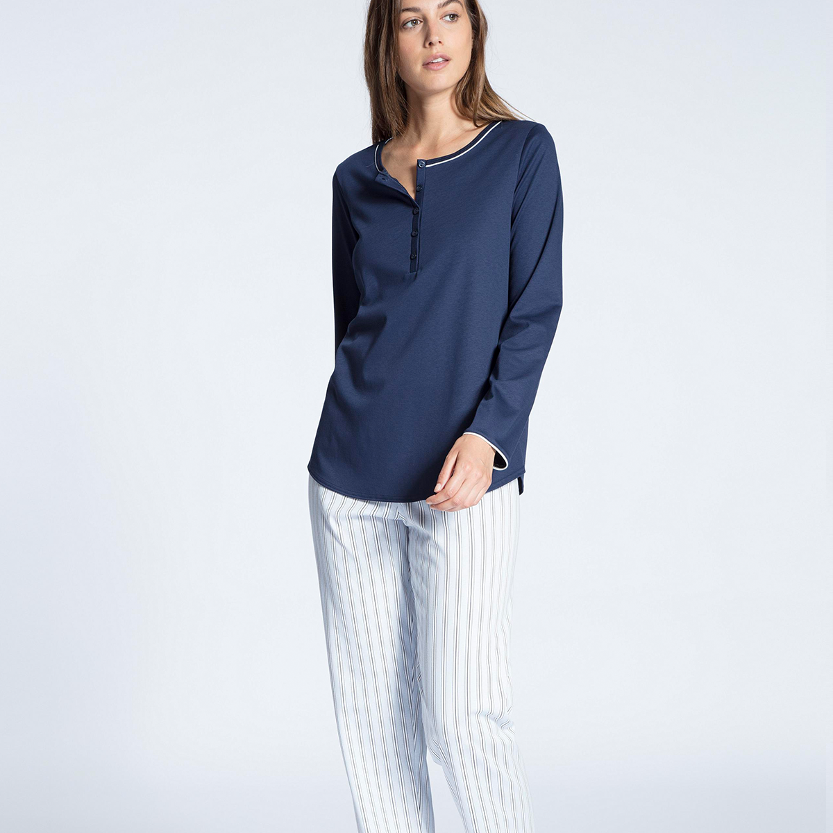 Billede af Calida Pyjamas, Farve: Blå, Størrelse: XS, Dame