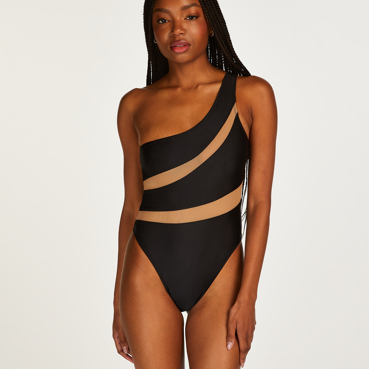 Hunkemöller Belize Mesh Badedragt, Størrelse: 40, Farve: Sort, Dame
