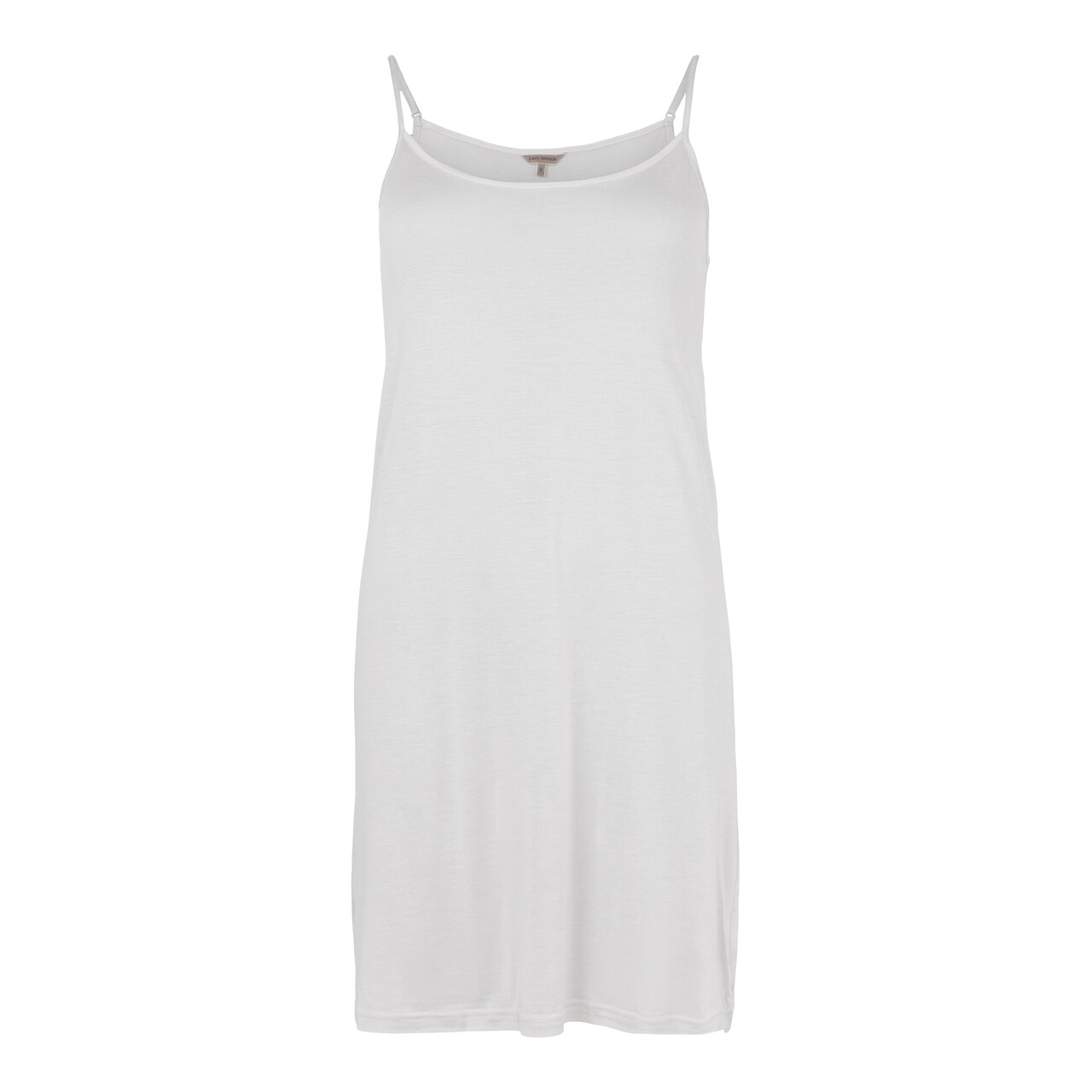 LADY AVENUE SILK JERSEY CHEMISE 23-20424 00 (Off White, XS)